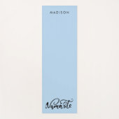 ナマステ名モダンパウダーブルーヨガマット ヨガマット (正面)