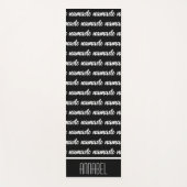 ナマステ名黒モダン瞑想 ヨガマット (正面)