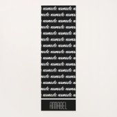 ナマステ名黒モダン瞑想 ヨガマット (裏面)