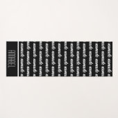 ナマステ名黒モダン瞑想 ヨガマット (正面(横))