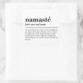 ナマステ定義ヨガメディモダンティミニマルング スクエアシール (バッグ)