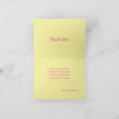 ナマステ引用文ありがとう金ゴールドフレームピンクリボン カード (内部)