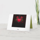 ナマステ引用文サンキューゴシックロマンティックハート カード (裏面)