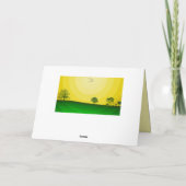 ナマステ引用文サンキューサンシャインランドスケープ自然 カード (裏面)