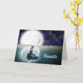 ナマステ引用文サンキューシュルアルエンジェルフルムーン カード (黄色い花)