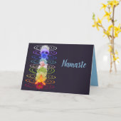 ナマステ引用文サンキューチャクラフラワースピリチュアル カード (黄色い花)