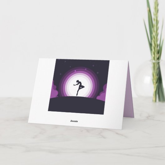 ナマステ引用文サンキューバレリーナダンサームーン カード (裏面)