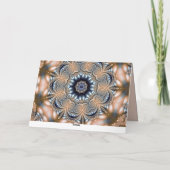 ナマステ引用文サンキューマンダラエレガント金ゴールドブルー カード (裏面)