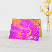 ナマステ引用文サンキューユー春トロピカルフローラ カード (黄色い花)