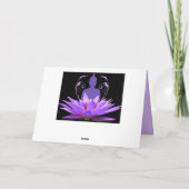 ナマステ引用文サンキューヨガロータスブッダ カード (裏面)