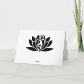 ナマステ引用文サンキューヨガロータス カード (裏面)