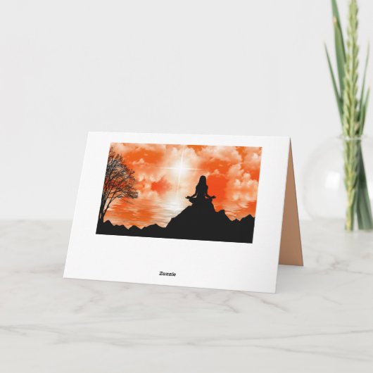 ナマステ引用文サンキューヨガ瞑想禅 カード (裏面)