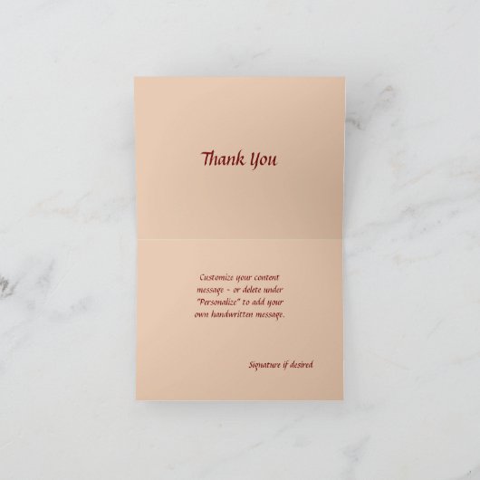 ナマステ引用文サンキューレッドローゼスヴィンテージデザイン カード (内部)