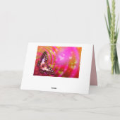 ナマステ引用文サンキューロマンチックバタフライハート カード (裏面)