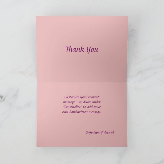 ナマステ引用文サンキューロマンチックバタフライハート カード (内部)