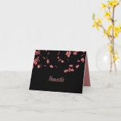 ナマステ引用文サンキューロマンチックバラ花びら カード (黄色い花)