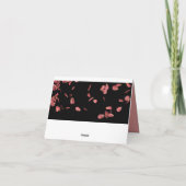 ナマステ引用文サンキューロマンチックバラ花びら カード (裏面)