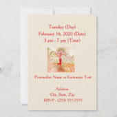 ナマステ引用文ツリーオブライフ禅ヨガ 招待状 (裏面)