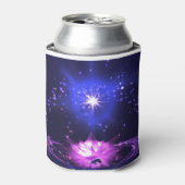 ナマステ引用文パープルクリスタルロータス&スター 缶クーラー (缶正面)