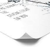 ナマステ引用文ポスター白黒自然アート ポスター (角)