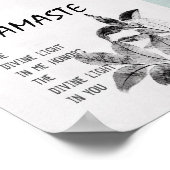 ナマステ引用文ポスター自然アートプリント ポスター (角)