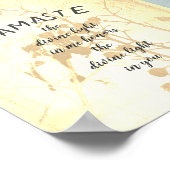 ナマステ引用文ポスター自然アート ポスター (角)