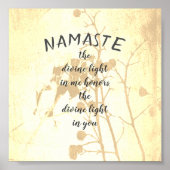 ナマステ引用文ポスター自然アート ポスター (正面)