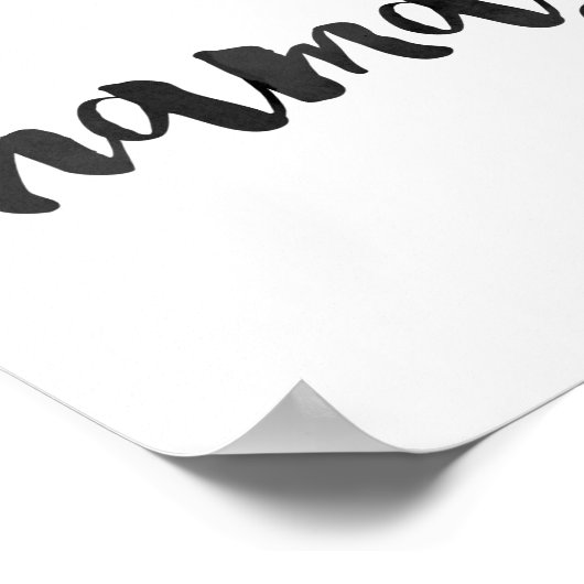 'ナマステ'引用文ポスター ポスター (角)