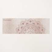 ナマステ引用文文字オムヨギプラクティススタジオセンター ヨガマット (正面(横))