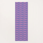 ナマステ引用文瞑想パープルピンクパターン ヨガマット (裏面)