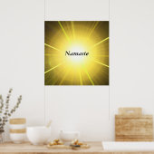 'ナマステ'引用文 ポスター (キッチン)