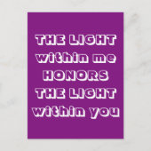 ナマステ挨拶 ポストカード (正面)