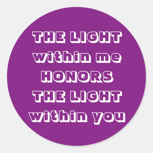 ナマステ挨拶 ラウンドシール (正面)