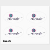 ナマステ曼荼羅 楕円形シール (シート)