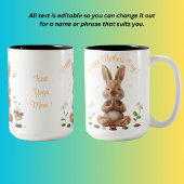 ナマステ最高のヨガママ！マグ ツートーンマグカップ