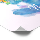 ナマステ水彩瞑想と文字 ポスター (角)