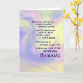 ナマステ注記 カード (黄色い花)