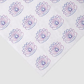 ナマステ紫とピンクの蓮の花 薄葉紙 (詳細)