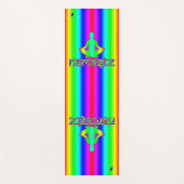 ナマステ虹の意図 ヨガマット (正面)