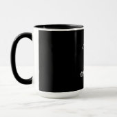 ナマステ6足フラミンゴ遠くにヨガ先生ソーシャル マグカップ (左)
