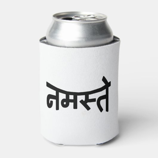 ナマステ(नमस्ते) - Devanagari Script 缶クーラー (缶正面)