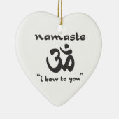 ナマステ – お辞儀 セラミックオーナメント (右)