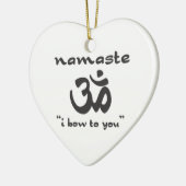 ナマステ – お辞儀 セラミックオーナメント (左)