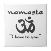 ナマステ – お辞儀 タイル (正面)