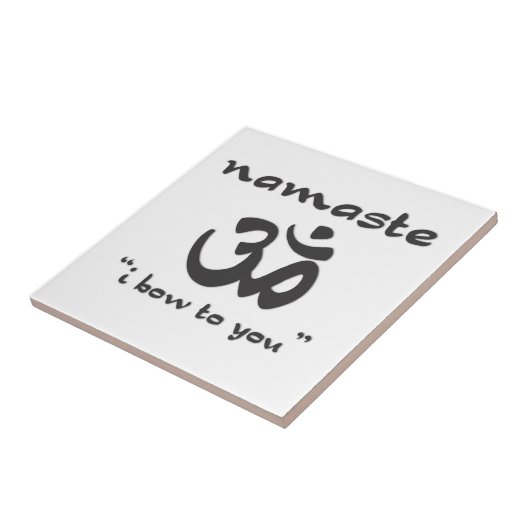 ナマステ – お辞儀 タイル (側面)