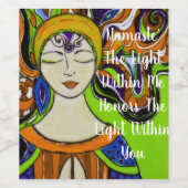 ナマステ' わたしの中の光は、あなたの光を称えます ワインラベル (シングルラベル)