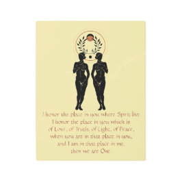 ナマステ&アストラフェミニンメタルウォールアート メタルプリント