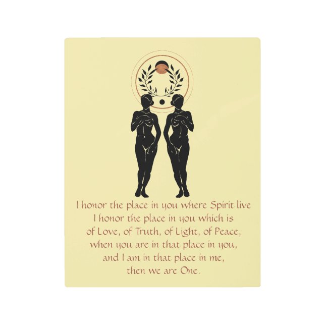 ナマステ&アストラフェミニンメタルウォールアート メタルプリント (正面)