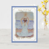 ナマステ、ガールフレンド カード (黄色い花)