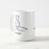 ナマステ – サンスクリットスタイル文字。 コーヒーマグカップ (正面左)